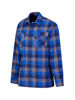 Afbeeldingen van Flaneloverhemd Dawson, ruit blauw/zwart des.44 maat 4XL