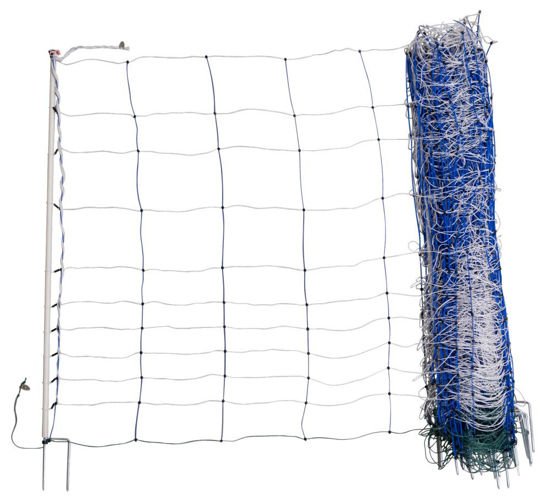 Afbeeldingen van AKO TitanNet 145, blauw/wit 25m, 145cm, dubbele pen