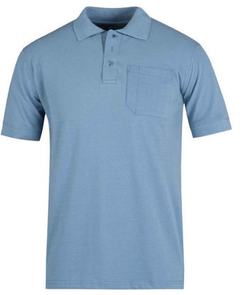 Afbeeldingen van Poloshirt, kleur Denim Blauw