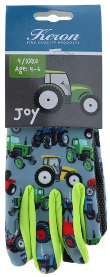 Afbeeldingen van Kinderhandschoen Joy, 4-6 jaar tractormotief