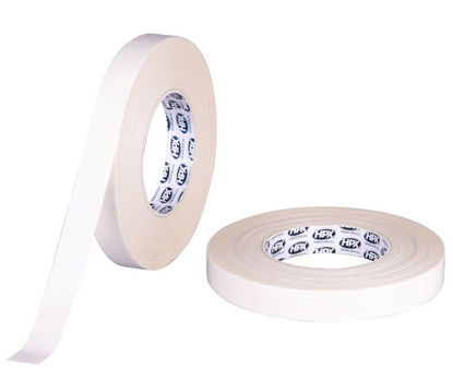 Afbeeldingen van Dubbelzijdig papier tape WIT 19mm x 50m.