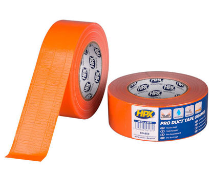Afbeeldingen van PRO DUCT tape / reparatietape ORANJE 48mm x 50m
